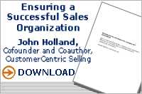 Ensuring a Successful Sales Organization