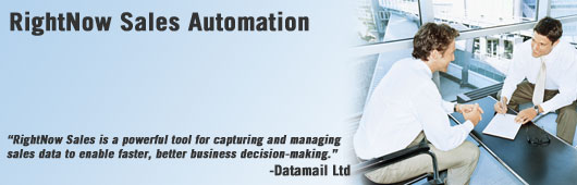 RightNow Sales is a powerful tool for capturing and managing
sales data.